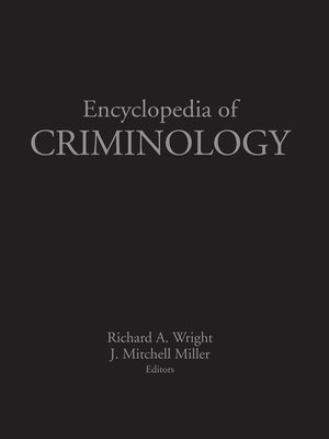 cover image of Encyclopedia of Criminology